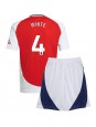 Arsenal Ben White #4 Kotipaita Lasten 2024-25 Lyhythihainen (+ shortsit)